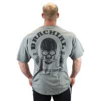 Brachial T-Shirt "Hungry" grau/schwarz 3XL