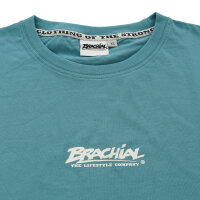 Brachial T-Shirt "Middle" adriablau/weiß S