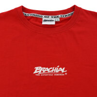 Brachial T-Shirt "Middle" rot/weiß 2XL