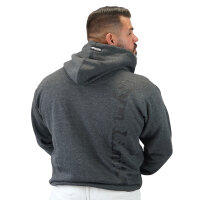 Brachial Zip-Hoody "Gym" dunkelgrau melounge/schwarz