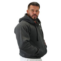 Brachial Zip-Hoody "Gym" darkgreymelounge/black