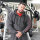 Brachial Zip-Hoody "Gym" dunkelgrau melounge/schwarz