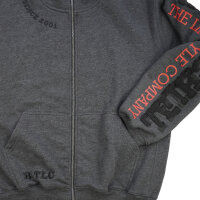 Brachial Zip-Sweater "Gym" dunkelgrau melounge/schwarz