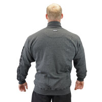 Brachial Zip-Sweater "Gym" dunkelgrau...