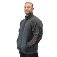 Brachial Zip-Sweater "Gym" dunkelgrau melounge/schwarz