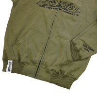 Brachial Zip-Sweater "Gain" military green