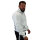 Brachial Zip-Sweater "Gym" white/black