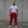 Brachial Tracksuit Trousers "Rude" red