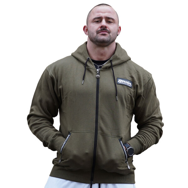 Brachial Zip-Hoody "Rude" military green