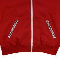 Brachial Zip-Hoody "Rude" rot