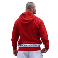 Brachial Zip-Hoody "Rude" red