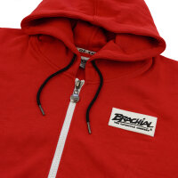 Brachial Zip-Hoody "Rude" red