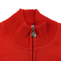 Brachial Zip-Sweater "Gain" rot