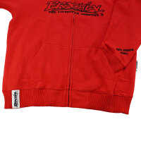Brachial Zip-Sweater "Gain" red