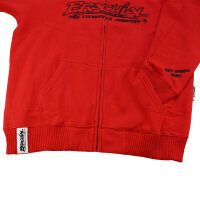 Brachial Zip-Sweater "Gain" rot