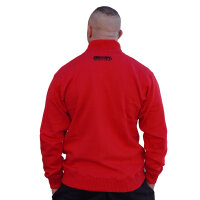 Brachial Zip-Sweater "Gain" red