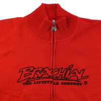 Brachial Zip-Sweater "Gain" red
