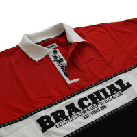 Brachial Polo-Shirt "Nautic" rot/schwarz