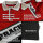Brachial Polo-Shirt "Nautic" rot/schwarz