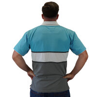 Brachial Polo-Shirt "Nautic" blau/grau