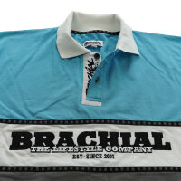 Brachial Polo-Shirt "Nautic" blau/grau