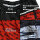 Brachial Badehose "Groove" schwarz/rot