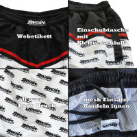 Brachial Badehose "Groove" schwarz/weiß