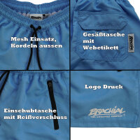 Brachial Badehose "Wave" hellblau