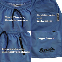 Brachial Badehose "Wave" blau